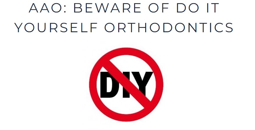 No to diy orthodontics